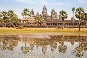 Images Dated 25th February 2016: The Angkor Wat and Reflection