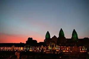 Angkor Wat Temple at Sunset