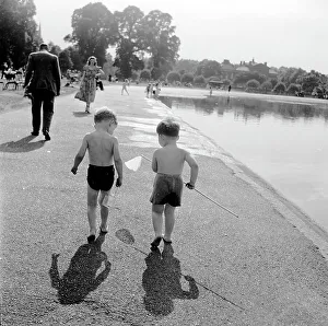 Hulton Archive Gallery: Anglers Head Home