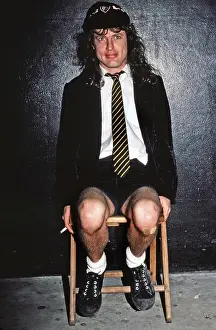 Necktie Prints: Angus Young Of AC/DC