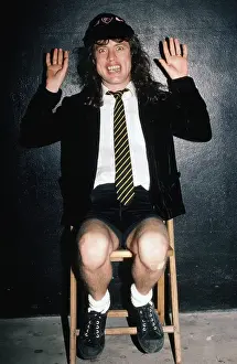 Necktie Prints: Angus Young Of AC/DC