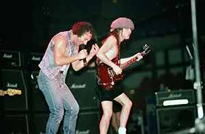 Concert Prints: Angus Young And Brian Johnson Of AC/DC