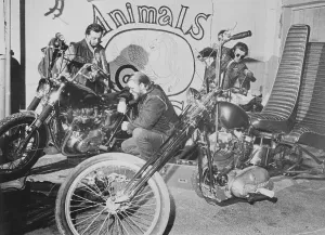 Indifference Prints: Animals Members Working on Motorcycles