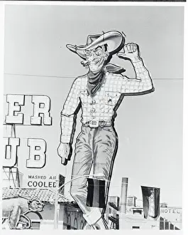 Animated Cowboy Sign