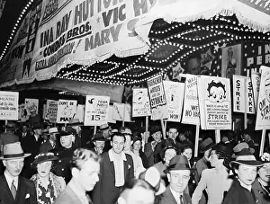 Picketing Prints: Animators Picketing Paramount Theater
