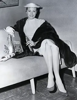 Anita Ekberg Posing At Airport