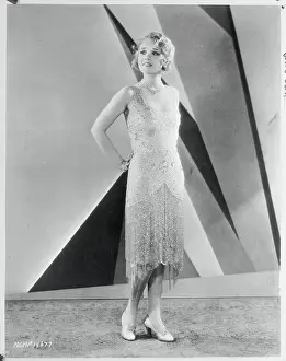 Anita Page Posing in Princess Style Dress