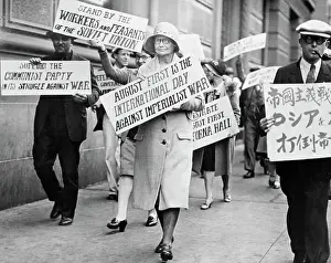 Anita Whitney Protesting