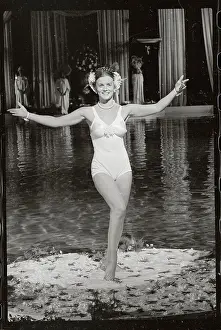 Ann-Margret Standing on Lilies