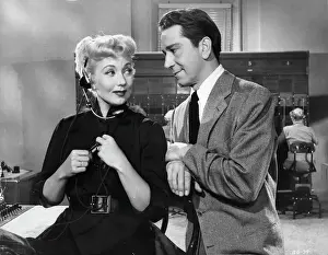 Ann Sothern And Richard Conte In Blue Gardenia