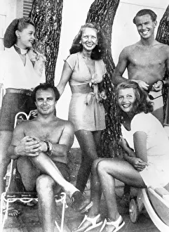 Couples Prints: Ann Woodward with Rita Hayworth and Aly Khan