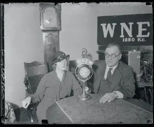 Flemington Prints: Anna Hauptmann During Radio Station Broadcast