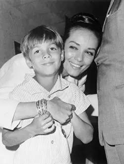 Anna Kashfi Smiling with Her Son