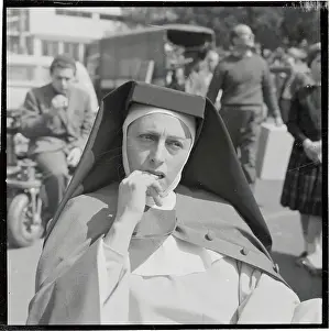 Wimple Prints: Anna Magnani Playing a Nun
