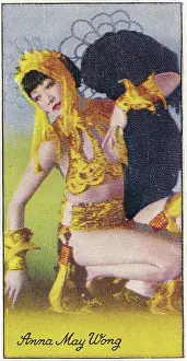 Anna May Wong, Famous Film Stars series, Collectible Carreras Cigarette Card, 1935