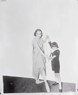 Anna Pavlova and Jackie Coogan Dancing