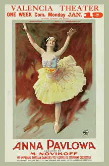Ballerina Prints: Anna Pavlowa assisted by M. Novikoff and Imperial Russian dancers