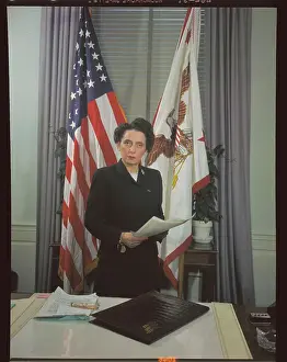 Anna Rosenberg Posing in Office