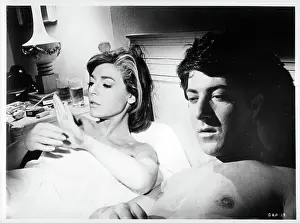 Anne Bancroft And Dustin Hoffman In The Graduate
