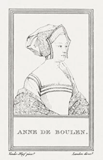 Images Dated 13th October 2016: Anne Boleyn (c.1501-1536), Queen of England, copper engraving, published 1805
