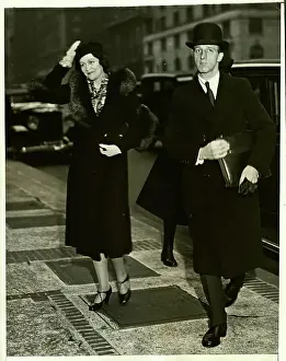 James A Prints: Anne McCormick Arriving to Family Reunion