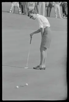 Putting Prints: Anne Quast Observing Her Putt