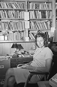 Anne Sexton in Her Library