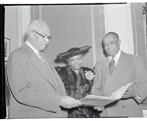 George E Prints: Annie Moss Meeting with Lawyers