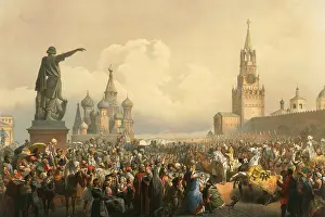 Moscow Prints: Announcement of the Coronation in Red Square