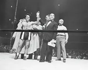Announcer Prints: Announcer Raising Champ's Hand