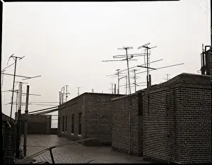 Antenna Prints: Antennas on Rooftop