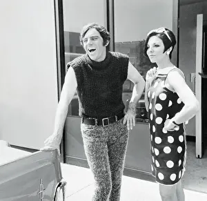 Anthony Newley Chatting to Joan Collins