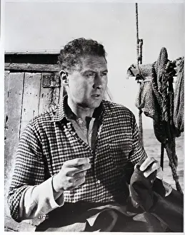 Anthony Quayle on Sailboat