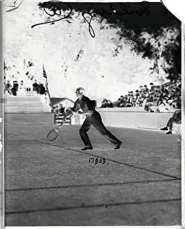 Wilding Prints: Anthony Wilding Playing Tennis