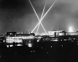 Schenectady Prints: Anti-Aircraft Searchlights