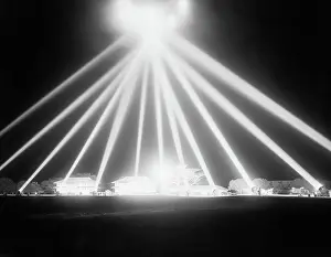 Illumination Prints: Anti-Aircraft Spotlights Probe the Skies