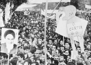 Iranian Prints: Anti-American Iranian Protesters in Tehran
