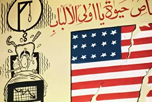 Anti-American Posters at Embassy in Iran