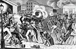 Anti Prints: Anti-Catholics Attack Militia/Illustrati