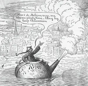 Immigrant Prints: Anti-Chinese Immigration Political Cartoon