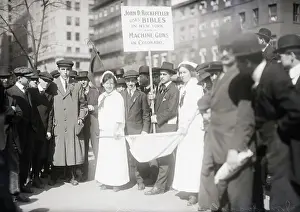 Socialist Prints: Anti-Rockefeller Demonstrators