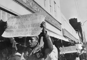 Rock Hill Prints: Anti-Segregationists Holding up Signs