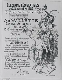 Election Prints: Anti-Semetic French Election Poster