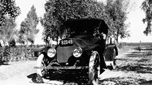 Images Dated 6th December 2018: antique, archival, automobile, b, black & white, car, circa 1914, classic, convertible