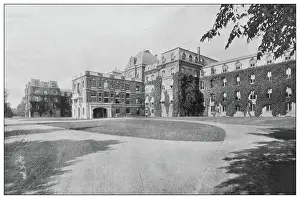 Antique black and white photo of the United States: Vassar College, Poughkeepsie, New York