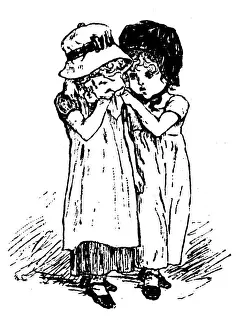 Prints of Antique children spelling book illustrations: Supporting Antique Children Book Illustration Prints: Antique children spelling book illustrations: Supporting