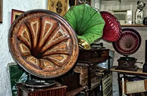 Images Dated 12th May 2016: Antique gramophones