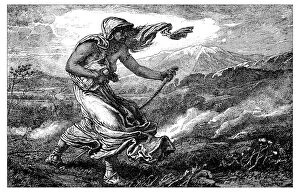 Images Dated 11th February 2016: Antique illustration of the Cumean Sibyl