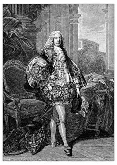 Images Dated 23rd March 2016: Antique illustration of duke of Gesvres