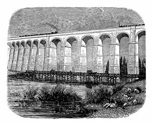 Viaduct Views Gallery: Antique illustration of scientific discoveries, experiments and inventions